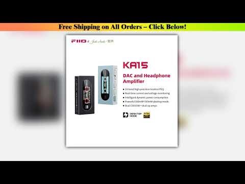 FiiO KA15 Portable USB DAC Headphone Amplifier USB Dongle with 3.5mm and 4.4mm Headphone Output