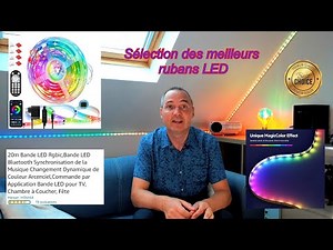 meilleur ruban LED 2024 multicolore.comparatif meilleure bande LED adhésive, décorative pour chambre