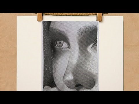 DRAWING A HYPERREALISTIC PORTRAIT | Master High-Contrast Lighting & Eye Details with Graphite ✏️