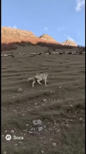 Wolf Attack! Brave Dogs Protect Herd in Epic Mountain Showdown #leopard #animalfight #animals