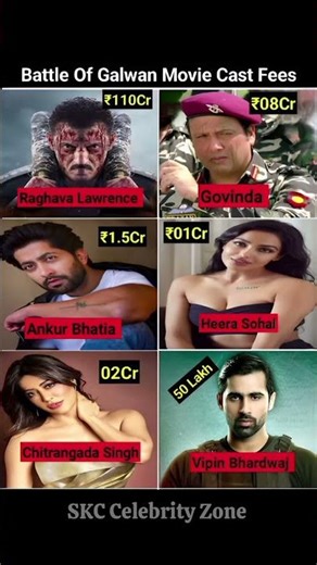 Battle of Galwan Movie Cast Fees #salmankhan #govinda #battleofgalwan