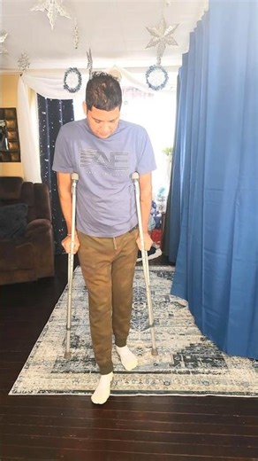 First Time Walking After a Broken Tibia | 8 Weeks Non-Weight Bearing #shorts #surgery #tibia #pain