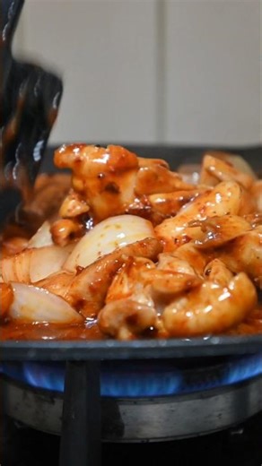 NEVER FAILS: Homemade Korean Spicy Chicken Stir-fry 👍🏻 #shorts #homefood