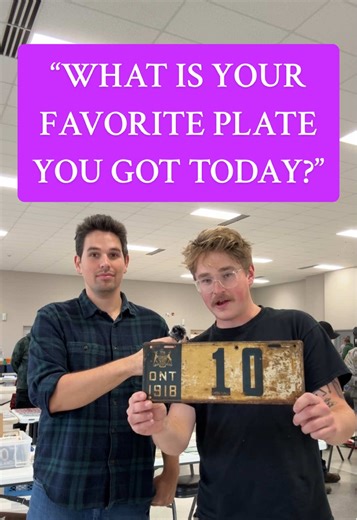 If you’re interested in collecting license plates, there’s no better place to find them than your local convention! #foryoupage #fyp #licenseplatetok #collection