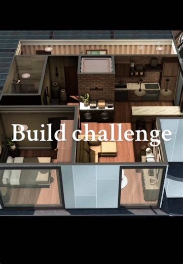 Gave myself a sims 4 build challenge. Only allowed to use cc from 1 creator for the whole build. #sims4build #simsbuilds #buildchallenge #sims4 #ts4 #thesims4
