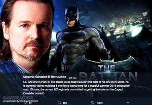 Warner "loves" Matt Reeves' Batman script