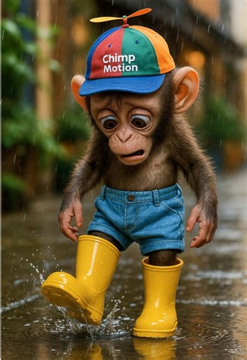 Funny Monkey Moments: Boot Goes SQUISH!