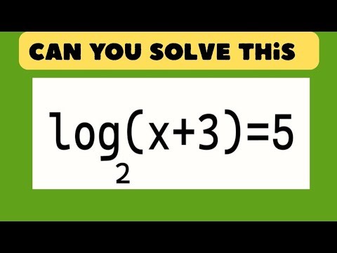 Step by step logarithm equation |Learn math in English