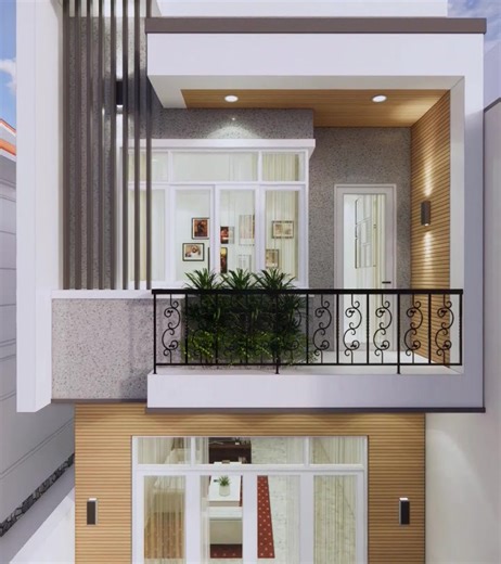5.3K views · 21 reactions | Narrow house design 5 x15 m | HousePlans 3D | Facebook