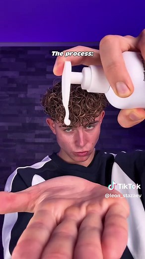 Trust the process with @BASED #hairtutorial #asmrsounds #curlyhair #slickback #menshair
