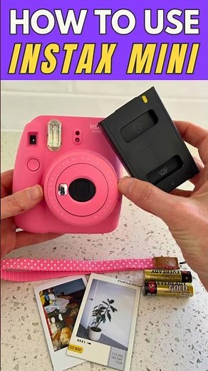 How to Use Instax Mini 12, 11 & 9 (Beginner Guide in 60 Seconds: Film, Battery & Cord Setup) #instax