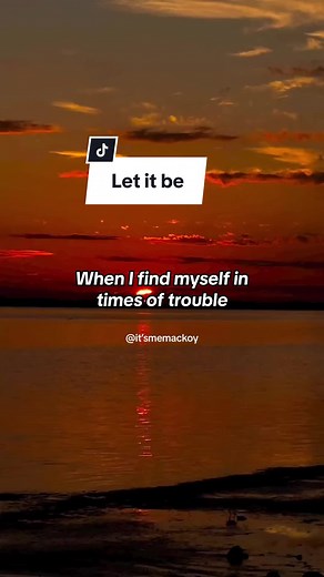 Let It Be - The Beatles | Song Lyrics Video