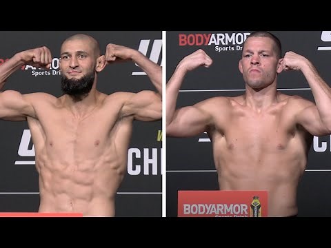 UFC 279 OFFICIAL WEIGH-INS: Khamzat Chimaev vs Nate Diaz