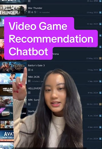 Build tools you actually want to use. Chloe built a video game recommendation bot on Botpress. If you could build any bot today, what would it be? #botpress #chatbots