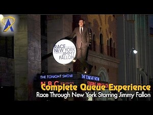 Race Through New York Starring Jimmy Fallon complete queue experience at Universal Orlando