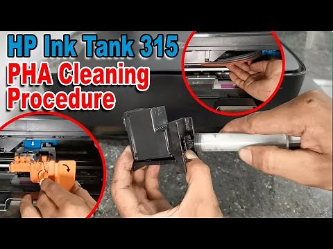 PHA Checking and Printout Cleaning Procedure - HP Ink Tank 315 Printer.