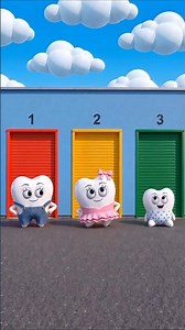 What cars are hidden behind the colored doors?