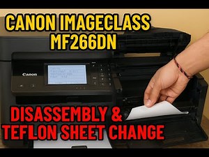 CANON Printer Deassemble and teflan sheet pressure roller change