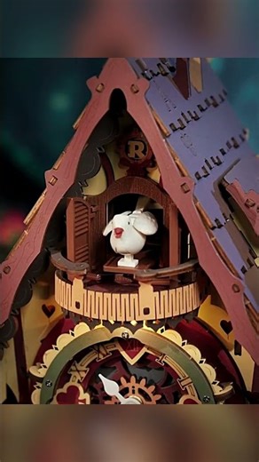 Robotime Rokr Cuckoo Clock Mechanical 3D Wooden Puzzles DIY Mechanical Aesthe