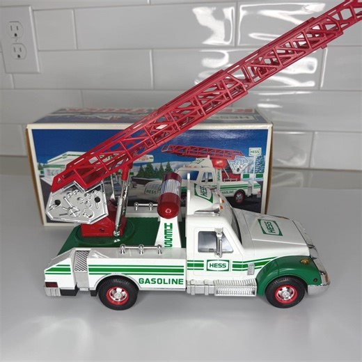 1994 Hess Fire Truck & Ladder Rescue Battery Operated New in Box Tested 2avail - Etsy