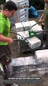This Simple Tool Makes Heavy Pavers Easy to Handle #diyprojects
