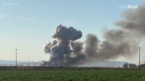 Fireball and flames erupt from massive fireworks factory explosion
