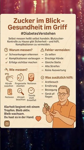 🩸 Blutzucker messen – so einfach geht’s zu Hause #diabetestipps