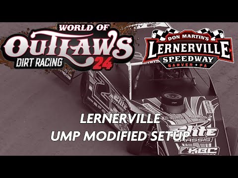 Lernerville Custom setup for the UMP modifieds World of outlaws dirt racing 24