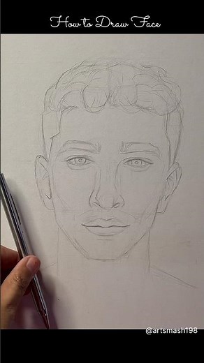 How to Draw Anyone’s Face😱#facedrawing #shorts