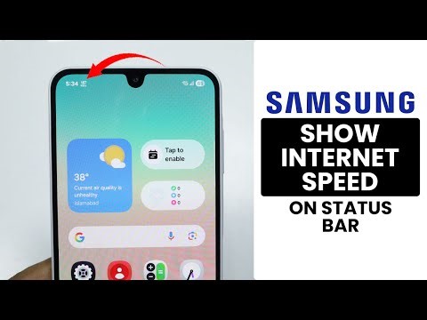 How to Display Internet Speed Indicator on ANY Samsung - Show Real Time Network Speed Indicator