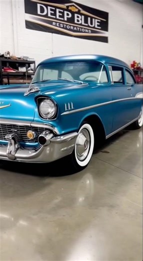 Abandoned 1957 Chevy Bel Air FULL Restoration | Rust to Showroom Timelapse 🔧 #carrestoration #time