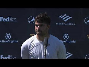 QB Sam Howell Speaks to the Media After the Second Day of Joint Practice at the Ravens