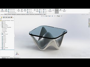 UNIQUE TABLE DESIGN | SOLIDWORKS TUTORIAL | how to design in solidworks