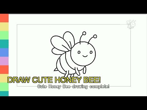 Easy Fun: Draw an Amazing Cute Honey Bee for Kids!