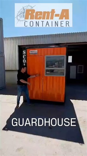 Introducing our brand-new Guardhouse Container at Rent A Container!  Built for security, access control, and peace of mind on any site. Strong. Reliable. Ready when you are. #Guardhouse #RentAContainer #GuardhouseContainer | Rent-A-Container | Facebook