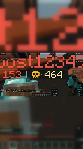 Pvp fight in pc feather client #minecraft 🔱