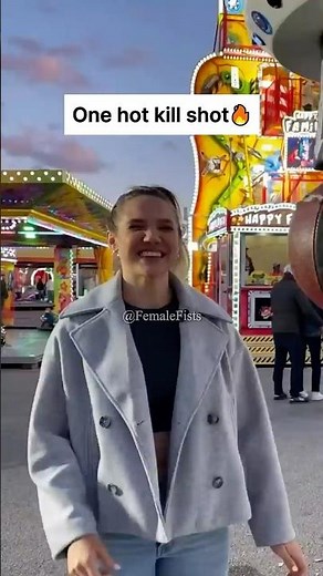 Woman DESTROYS Carnival Punch Machine with One Shot