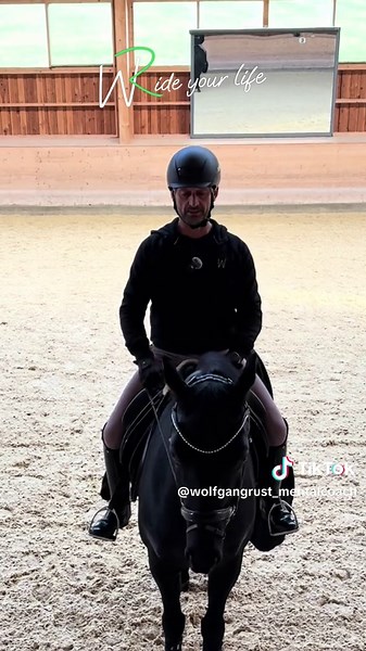 15. Reiterfehler - Lösung: „Die falsche Stellung und Biegung!“ Leider sehen wir in der heutigen Zeit sehr viele Reiter, die ihre Pferde, anstelle sie im Genick zu stellen, viel zu stark im Hals herumziehen. Wichtig: Die Stellung darf nur im Genick sein und die Biegung geht vom Körper des Pferdes aus. Dies bedeutet, dass die Stellung durch Innenschenkel und Innenzügel gegeben wird und die Biegung vom biegenden Sitz kommt. Der biegende Sitz bedeutet: -Schulter des Reiters muss parallel zur Schulte