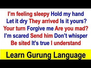 Lesson 245 Learn Gurung Language