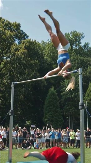 🤯 UNBELIEVABLE Gymnastics Split Over Water! You Won't Believe It!