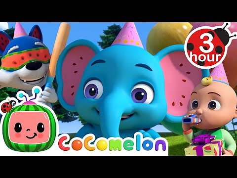 Emmy's Colorful Birthday Party with Friends | Cake, Piñata & Fun Games Cocomelon - Nursery Rhymes