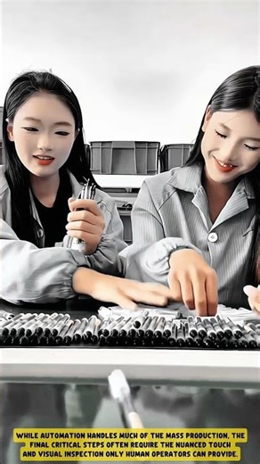 Quality Inspection and Final Touch of Pens using Manual Touch - Good Tools and Machinery