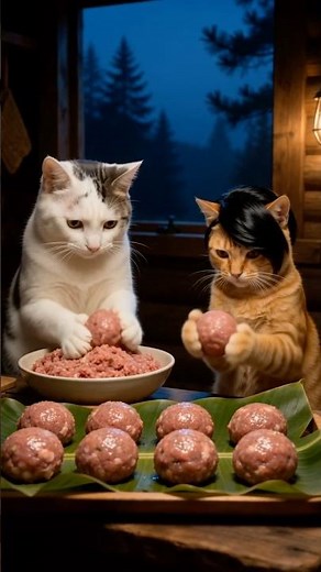 Saigon-style meatballs (Xíu mại) #xiumai #vietnamesefood #meow #catcooking #chefmeow #meatballs