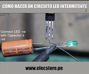 Cómo hacer un circuito led intermitente rápido y sencillo. | Elecstore