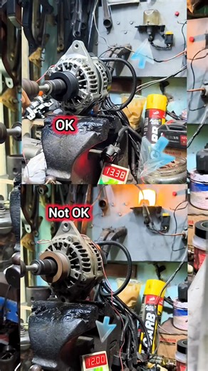 Testing Two Identical Alternators | Charging System Output Test: Normal vs Faulty #alternator #alternatortesting #chargingSystem #autoElectrical #automotiveDiagnostics #carElectrical #mechanicLife | Jack Coil