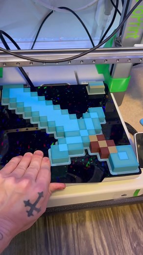 Minecraft Diamond Tools - 3D Printing Ideas and Satisfying ASMR