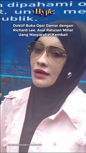 Doktif Buka Opsi Damai dengan Richard Lee, Asal Ratusan Miliar Uang Masyarakat Kembali