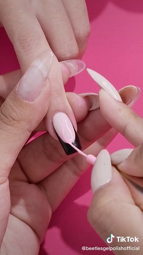 Let's Try Pink Flame #Beetles #beetlesgelx #beetlesgelpolish #Diynails #Nailsathome #nailstutorial #Fyp