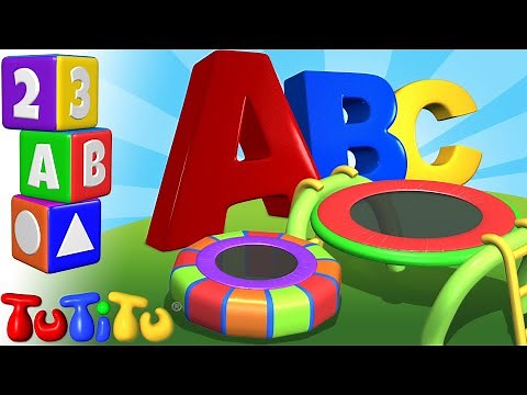 🅰️🅱️Fun Toddler ABC Learning with TuTiTu Trampoline toy 🔠🔡 TuTiTu Preschool and songs🎵