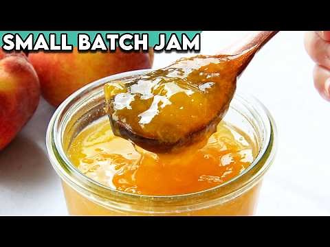 EASIEST Homemade Peach Jam Recipe | Small Batch Recipe!